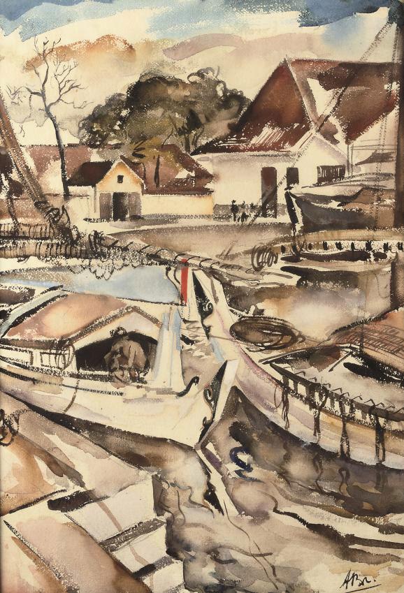 Dolf Breetvelt - Moored boats