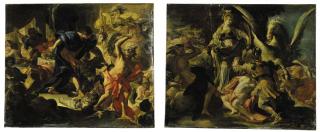 Domenico Antonio Vaccaro - Perseo uccide Fineo Perseo uccide la Medusa