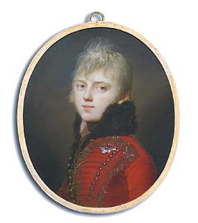 Domenico Bossi - Duke Adam of Württemberg (1792-1847), In Red Coat With Gold-Embroidered Red Facings, Gold Tassels And Buttons, Fur Collar And Dark Cravat, Wearing The Breast-Star of The Royal Württemberg Order of The Golden Eagle