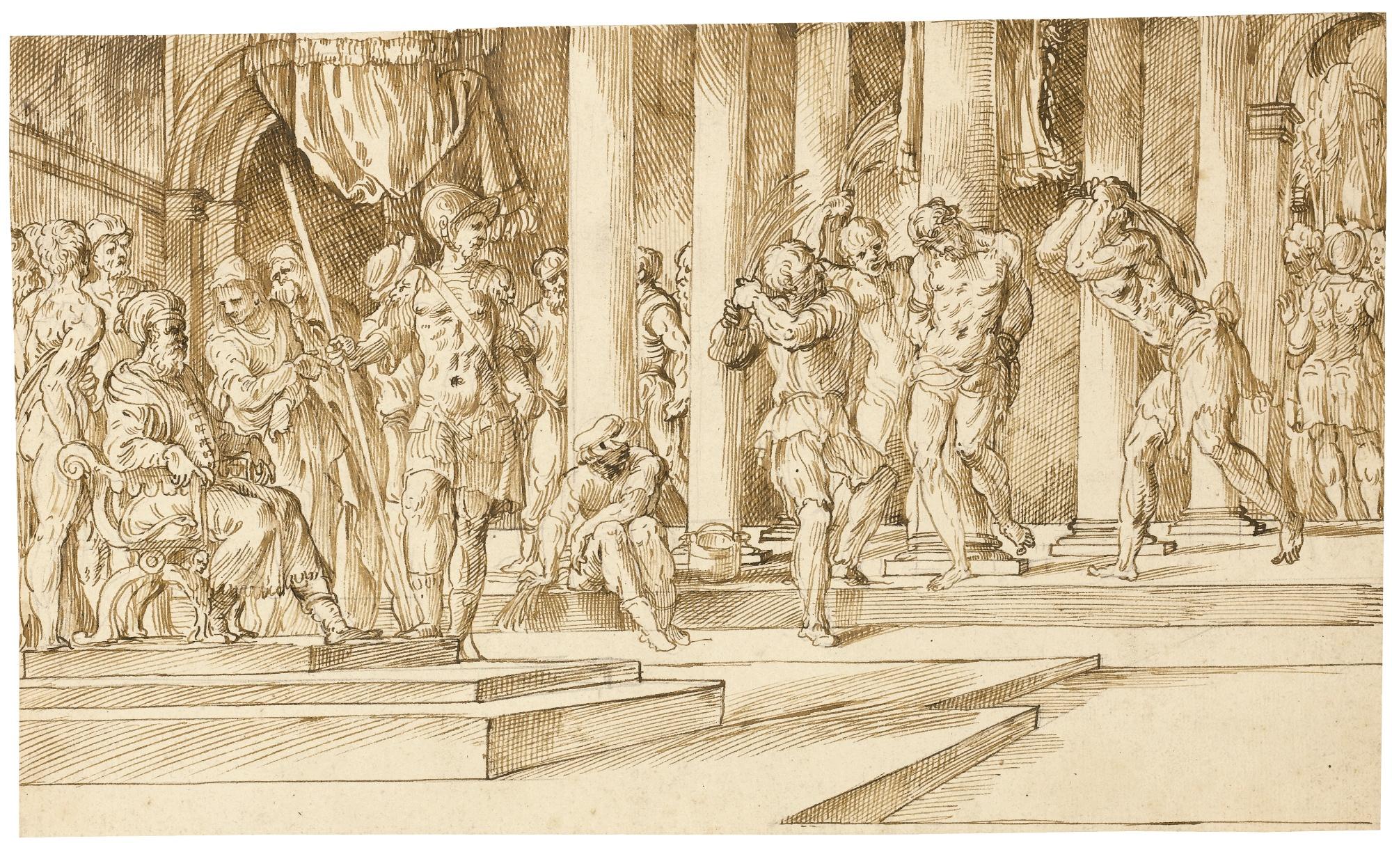 Domenico Campagnola - The Flagellation