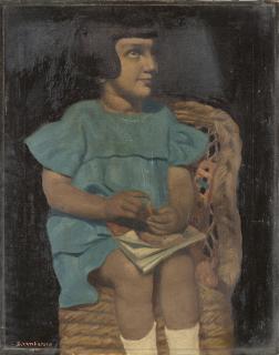 Domenico Cantatore - Bambina seduta