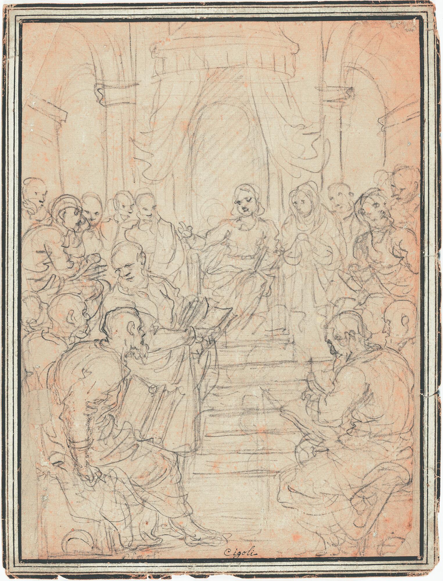 Domenico Cresti - Der zwölfjährige Jesus im Tempel