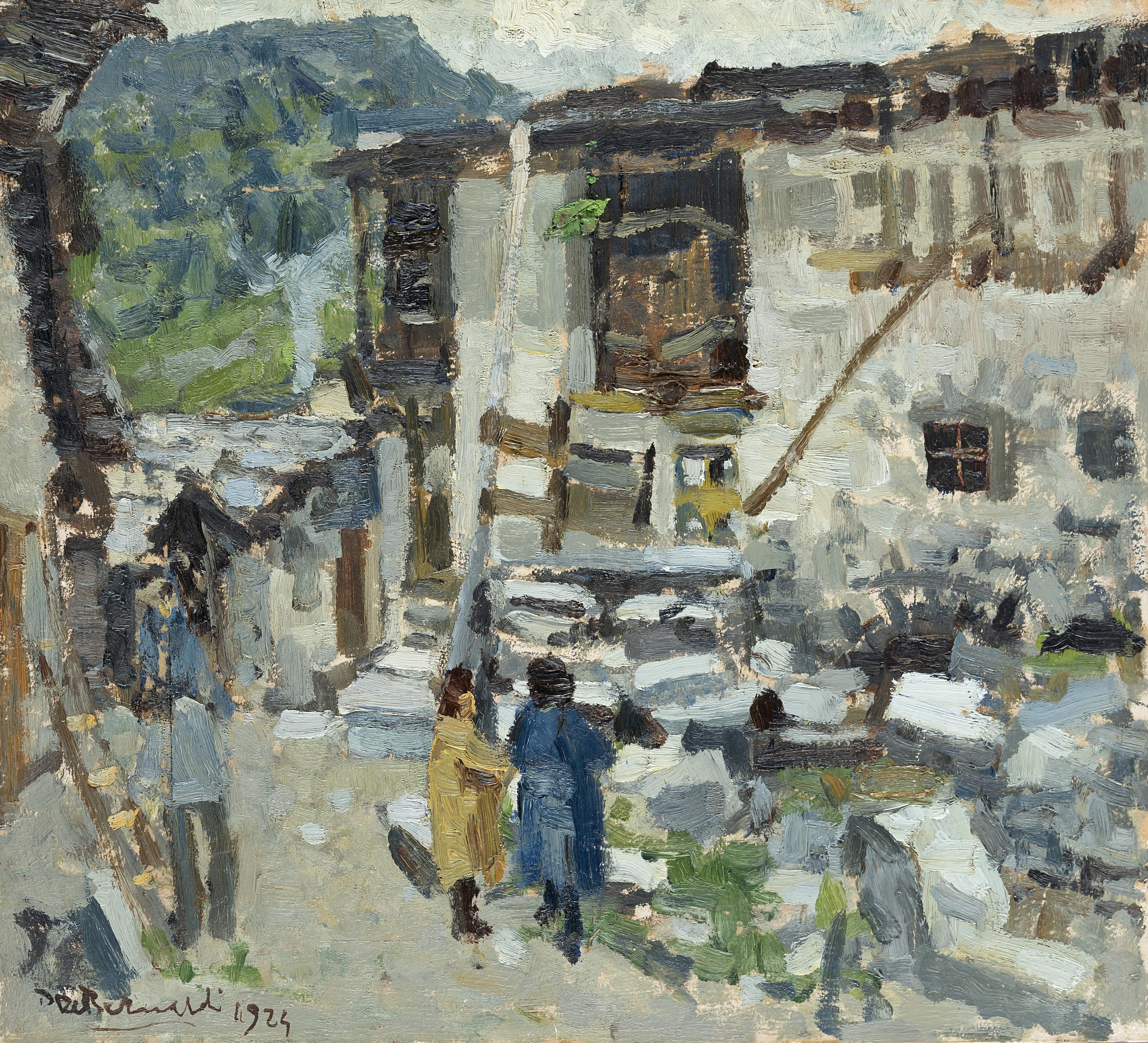 Domenico De Bernardi - Case con figure