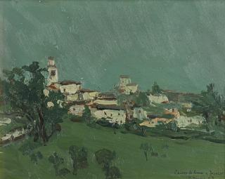 Domenico De Bernardi - Chiaro di luna a Besozzo