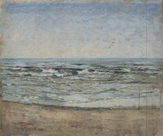 Domenico De Bernardi - Mattino sull\' Adriatico. Viserba