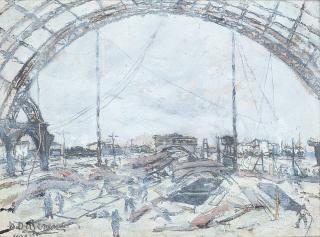 Domenico De Bernardi - Milano. Stazione Centrale, costruzioni