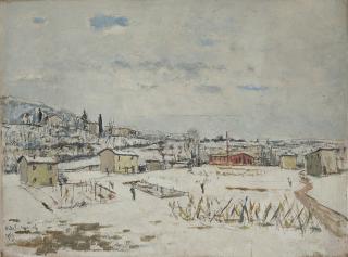 Domenico De Bernardi - Paesaggio innevato