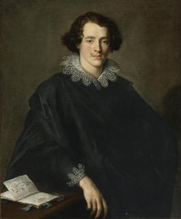 Domenico Fiasella - Portrait Of A Young Man With A Sketchbook