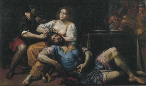 Domenico Fiasella - Sansone e Dalila