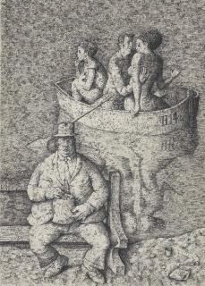 Domenico Gnoli - Boat on the Lake