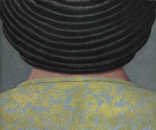 Domenico Gnoli - Busto femminile di dorso (Female Bust from the Back)