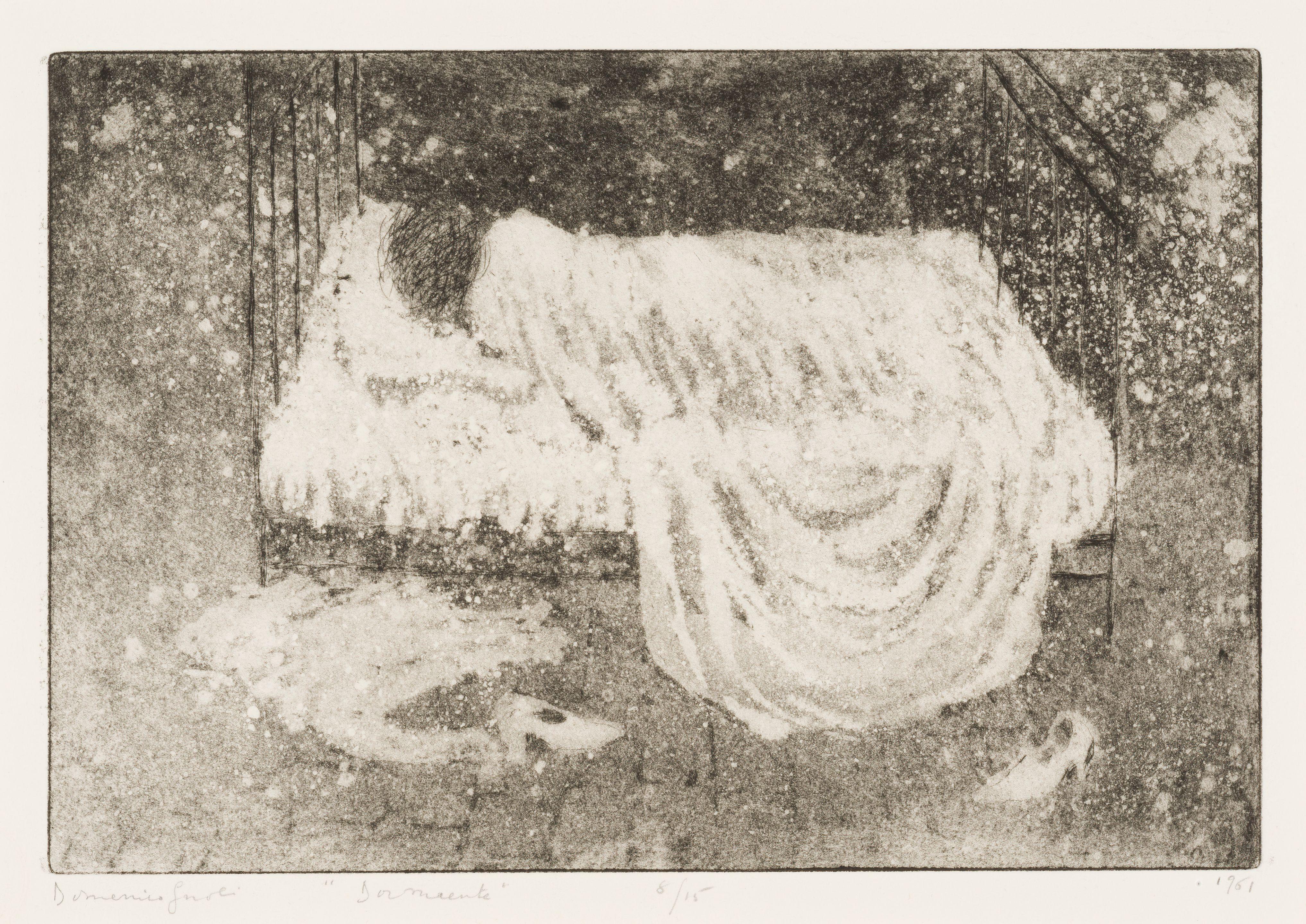 Domenico Gnoli - Dormiente, 1961