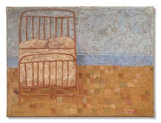 Domenico Gnoli - Neapolitan Bed