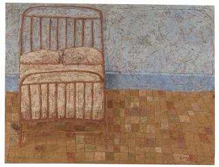 Domenico Gnoli - Neapolitan Bed