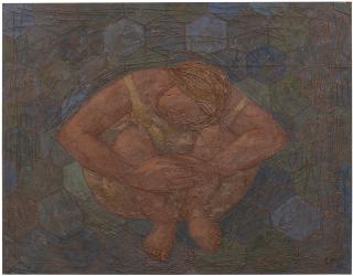 Domenico Gnoli - Seated Woman