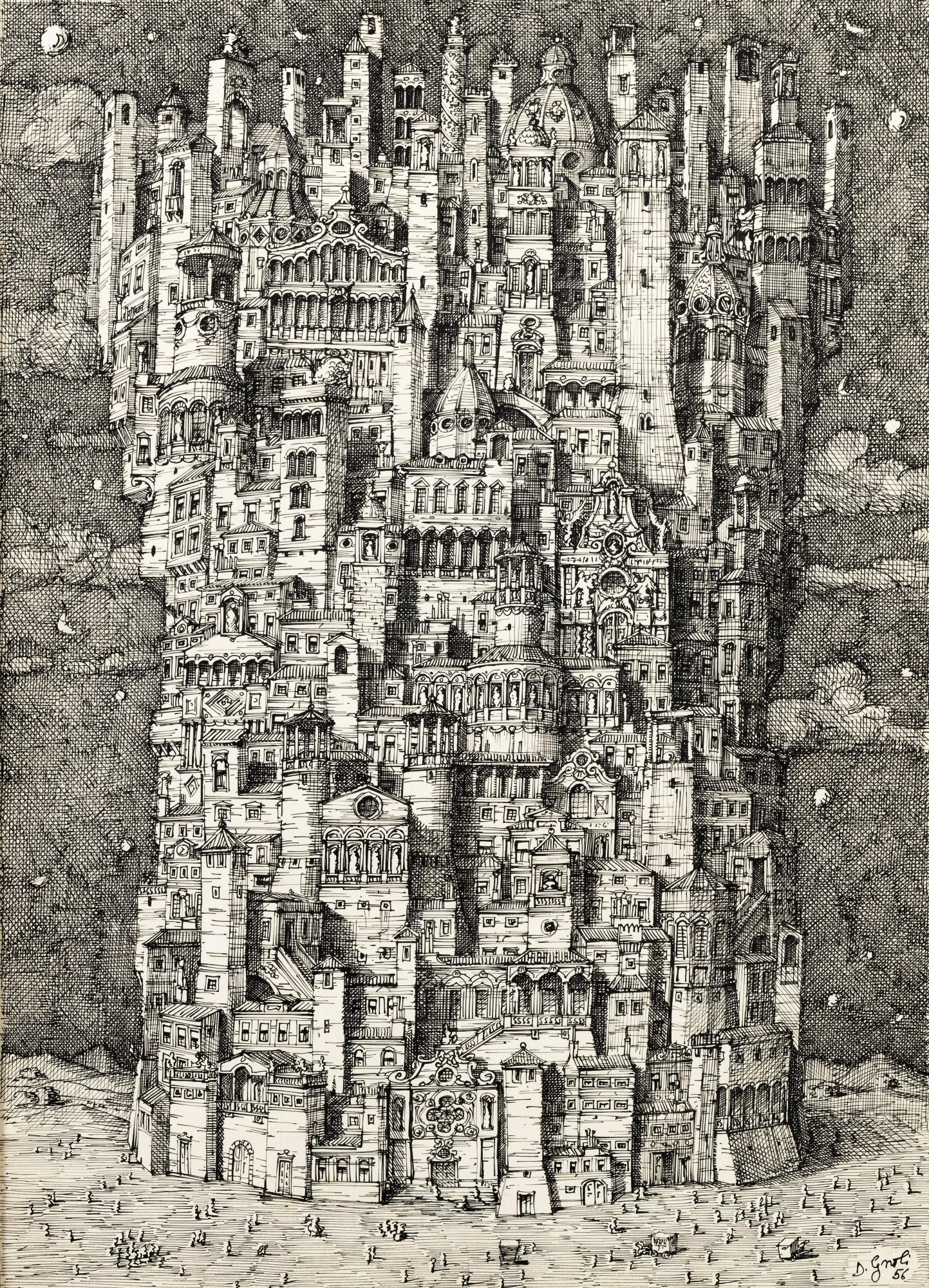 Domenico Gnoli - Ville imaginaire