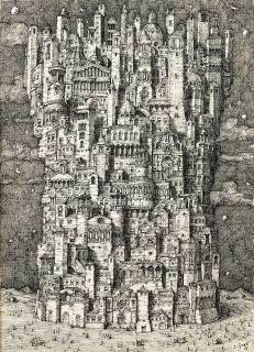 Domenico Gnoli - Ville imaginaire