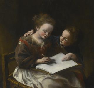 Domenico Guidobono - The Drawing Lesson