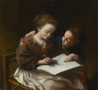 Domenico Guidobono - The Drawing Lesson