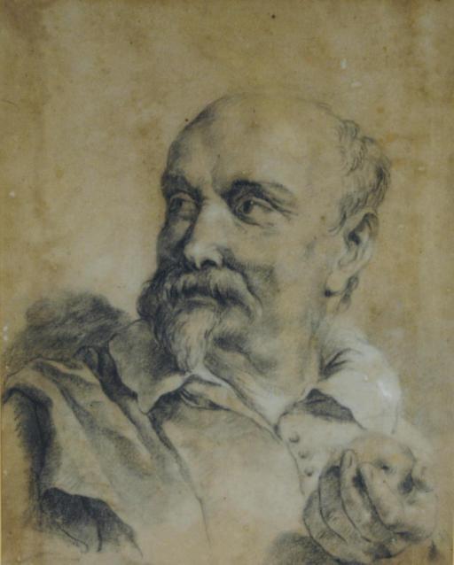 Domenico Maggiotto - A bearded man holding an apple