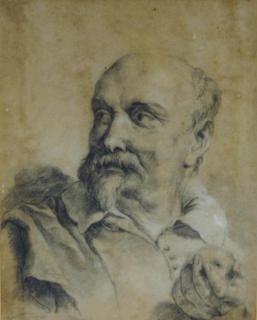 Domenico Maggiotto - A bearded man holding an apple