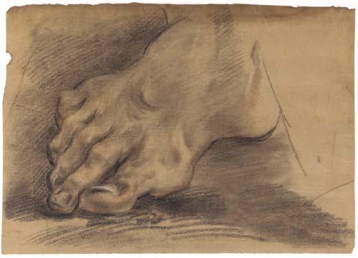 Domenico Maria Canuti - A foot (recto); Portrait of a woman (verso)