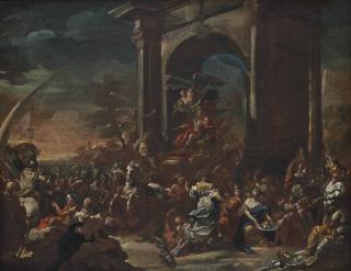 Domenico Mondo - The Triumphal Entry of Charles Vii of Naples And Sicily (Later Charles III of Spain) Into Naples, 10 May 1734: A Bozzetto