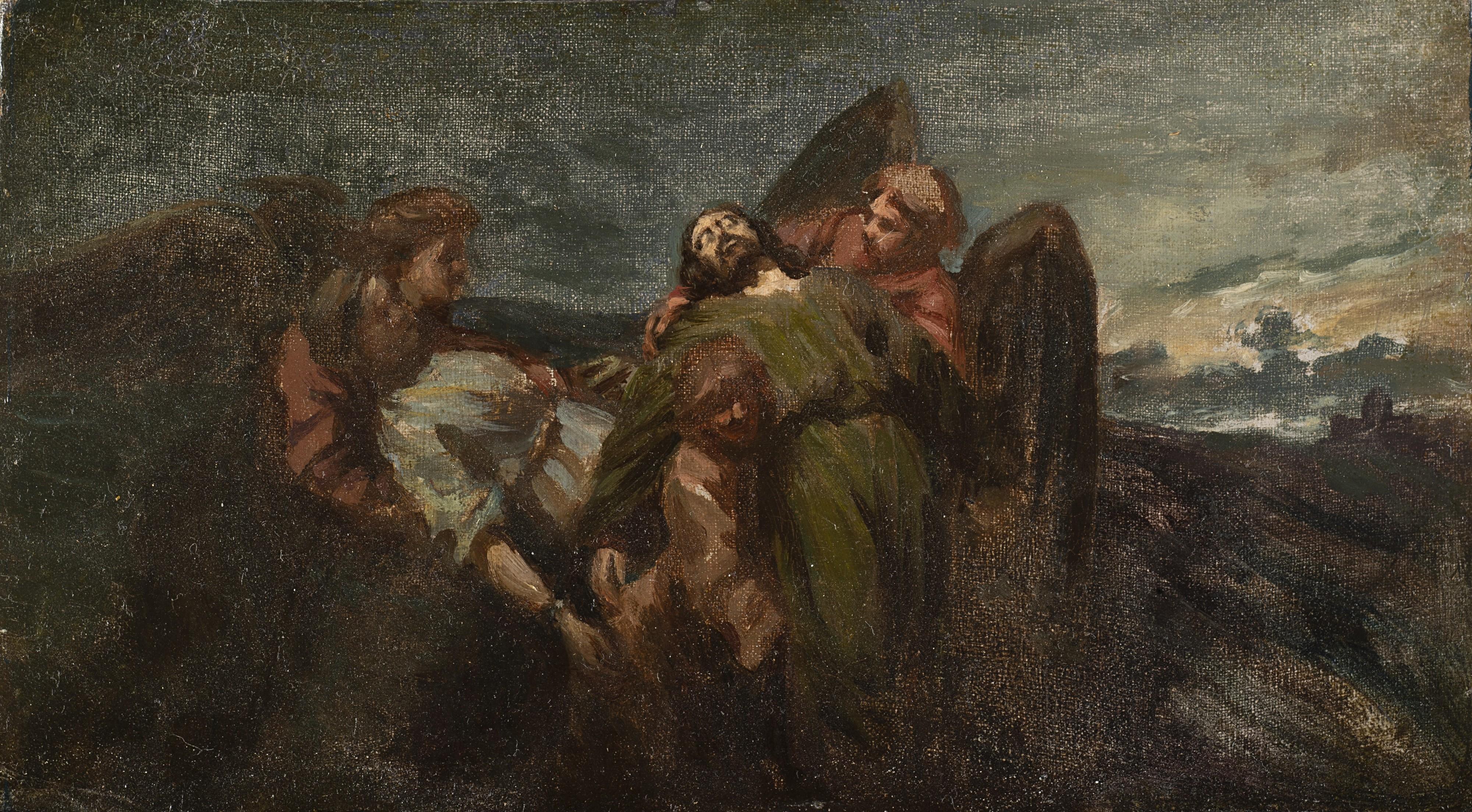 Domenico Morelli - I martiri portati in cielo dagli angeli