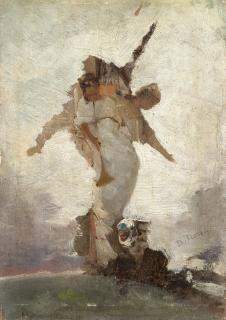 Domenico Morelli - Le donne colpevoli gettate nel Bosforo e perdonate da Allah