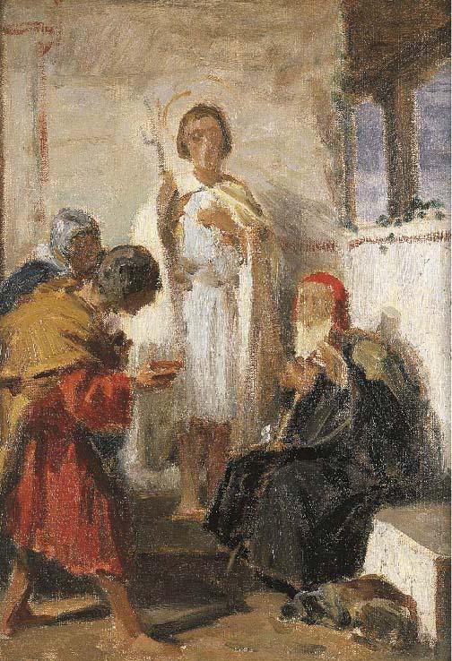 Domenico Morelli - Nelle catacombe