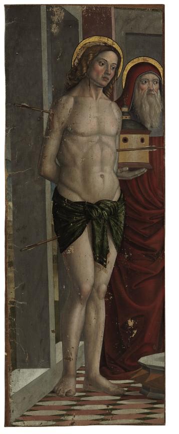 Domenico Morone - Saints Sebastian and Jerome, a fragment
