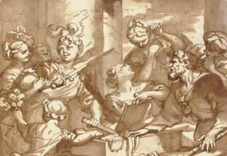 Domenico Piola - Achilles And The Daughters of Lycomedes