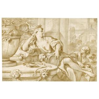 Domenico Piola - Bathsheba Attended By Two Women