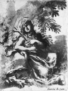 Domenico Piola - Mary Magdalen in the wilderness