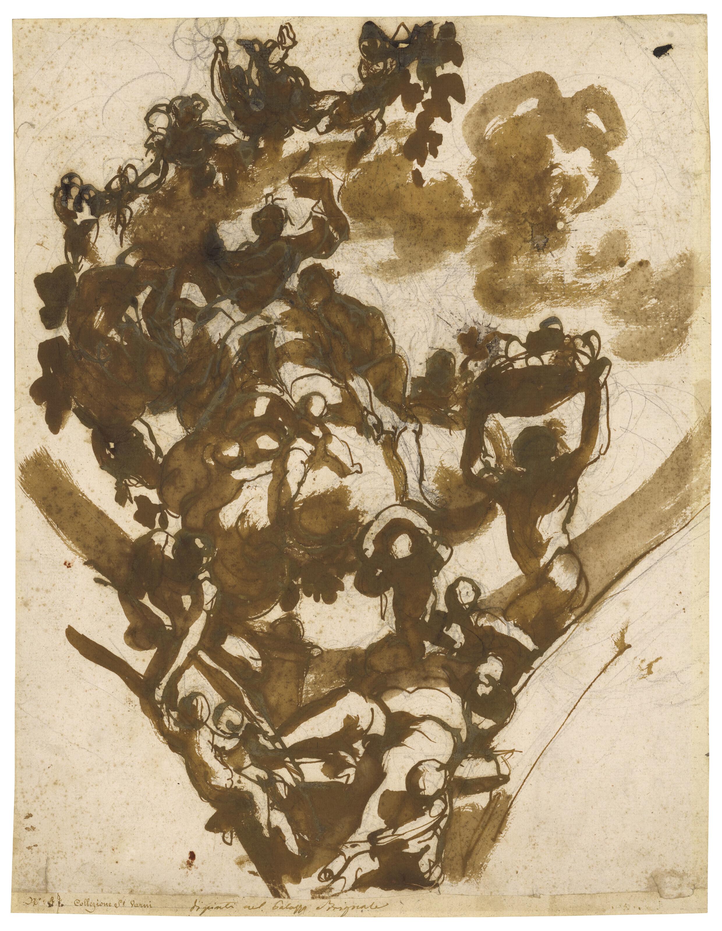 Domenico Piola - Projet de plafond (Allégorie de l’Automne)