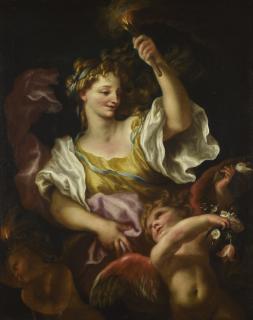 Domenico Piola - Proserpine As An Allegory Of Spring