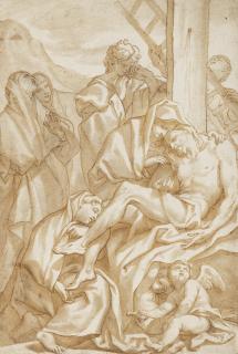 Domenico Piola - The Deposition of Christ