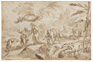 Domenico Piola - The Flight Into Egypt