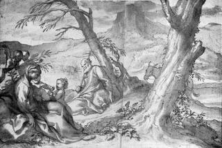 Domenico Piola - The Rest on the Flight into Egypt