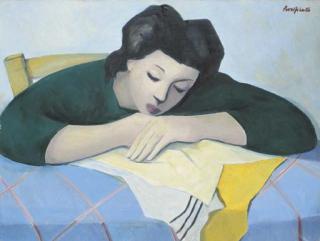 Domenico Purificato - Fanciulla in riposo