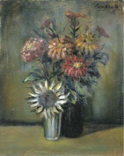 Domenico Purificato - Fiori con bicchiere