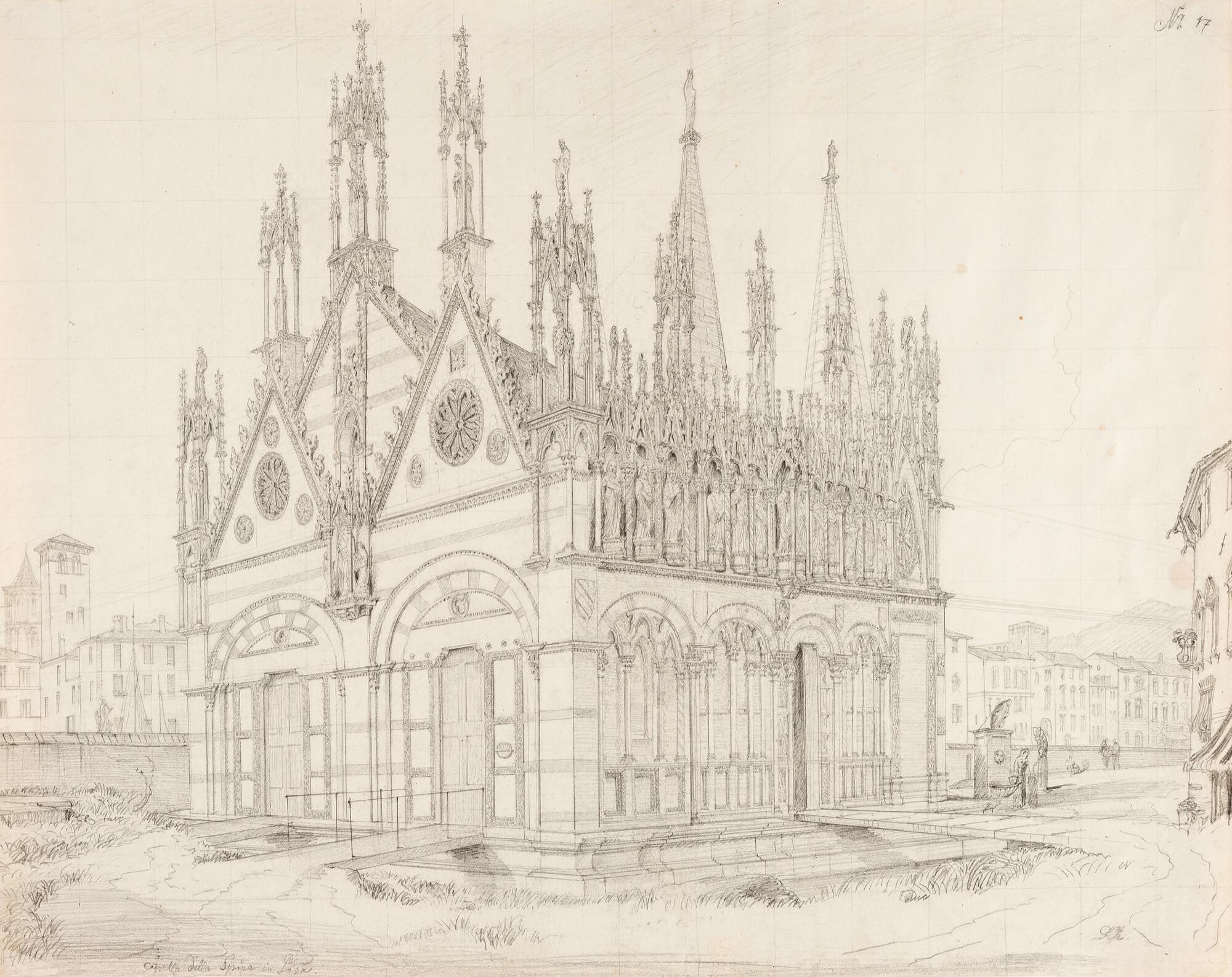 Domenico Quaglio - „Capella della Spina in Pisa“.