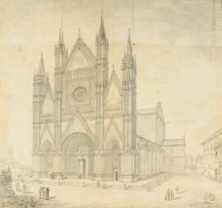 Domenico Quaglio - „Cathedrale in Orvieto“.