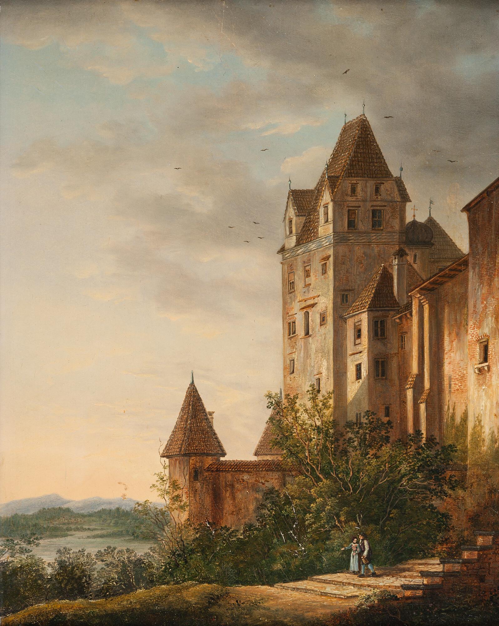 Domenico Quaglio - Die Burg Trausnitz bei Landshut