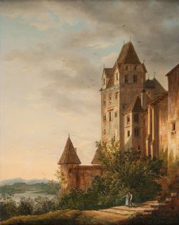 Domenico Quaglio - Die Burg Trausnitz bei Landshut