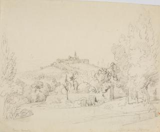 Domenico Quaglio - „Fiesole presso Firenze“.