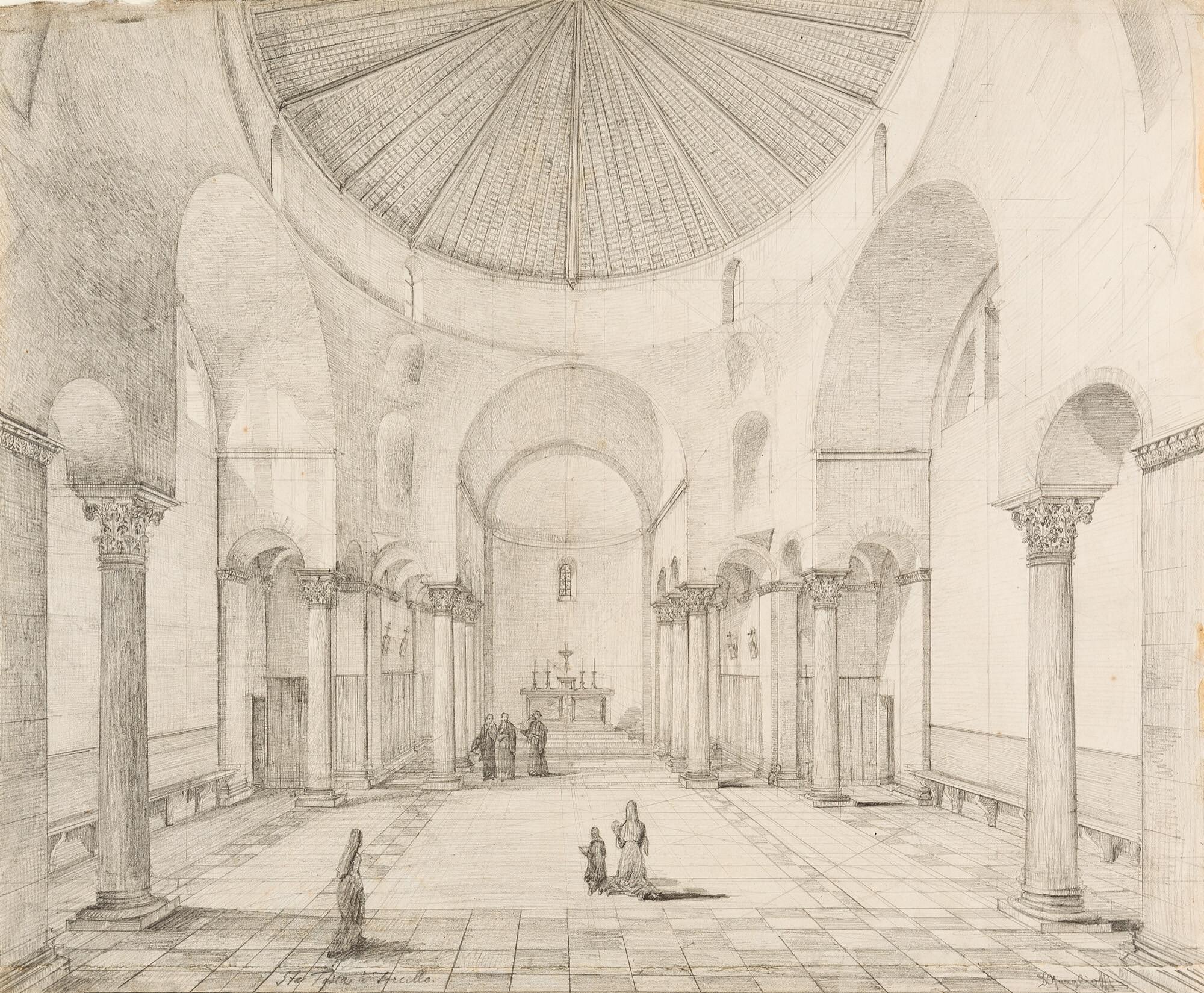 Domenico Quaglio - „Sta. Fosca a Torcello“.