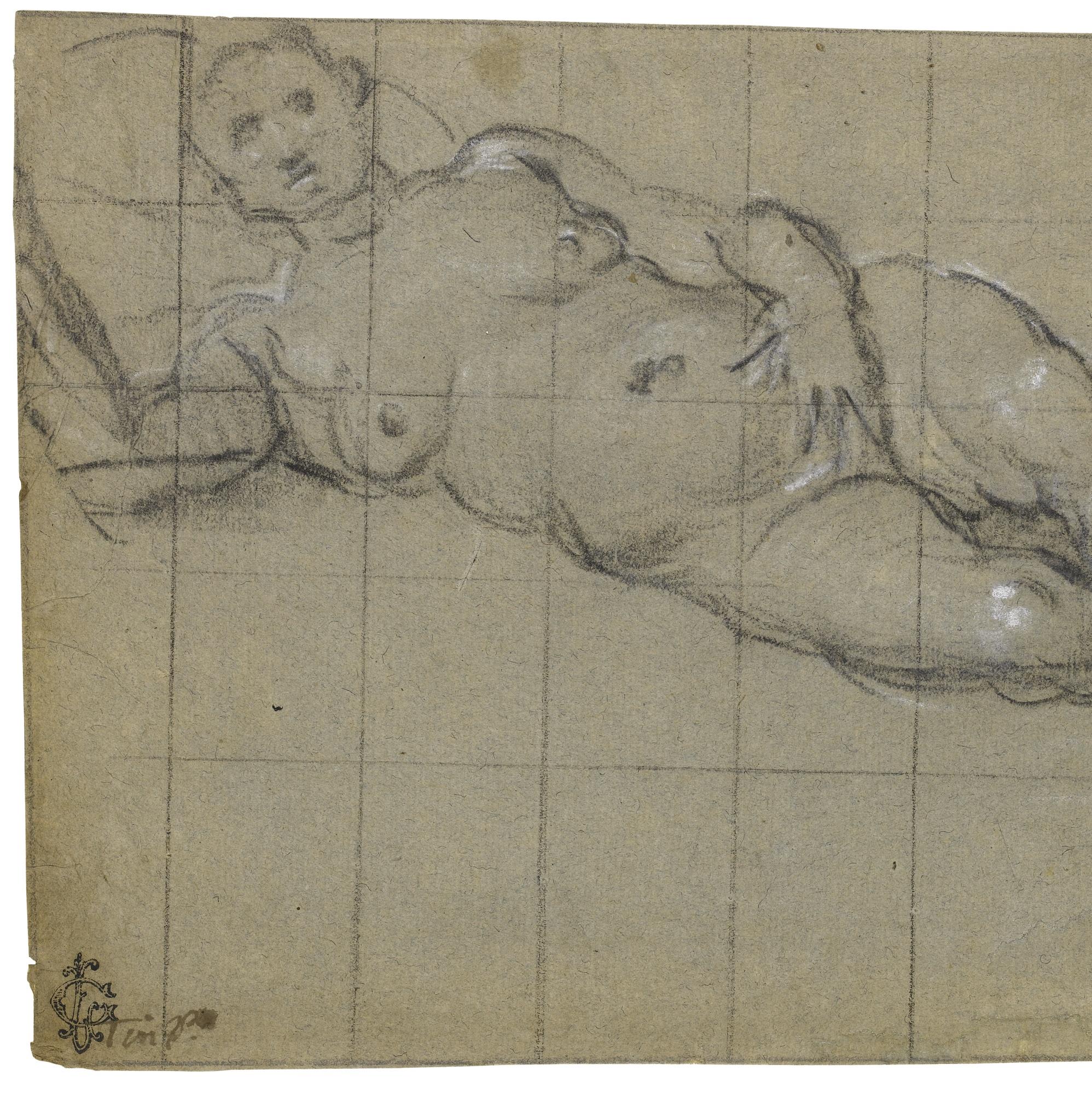 Domenico Robusti - Study Of A Nude Woman