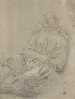 Domenico Robusti - Un homme endormi