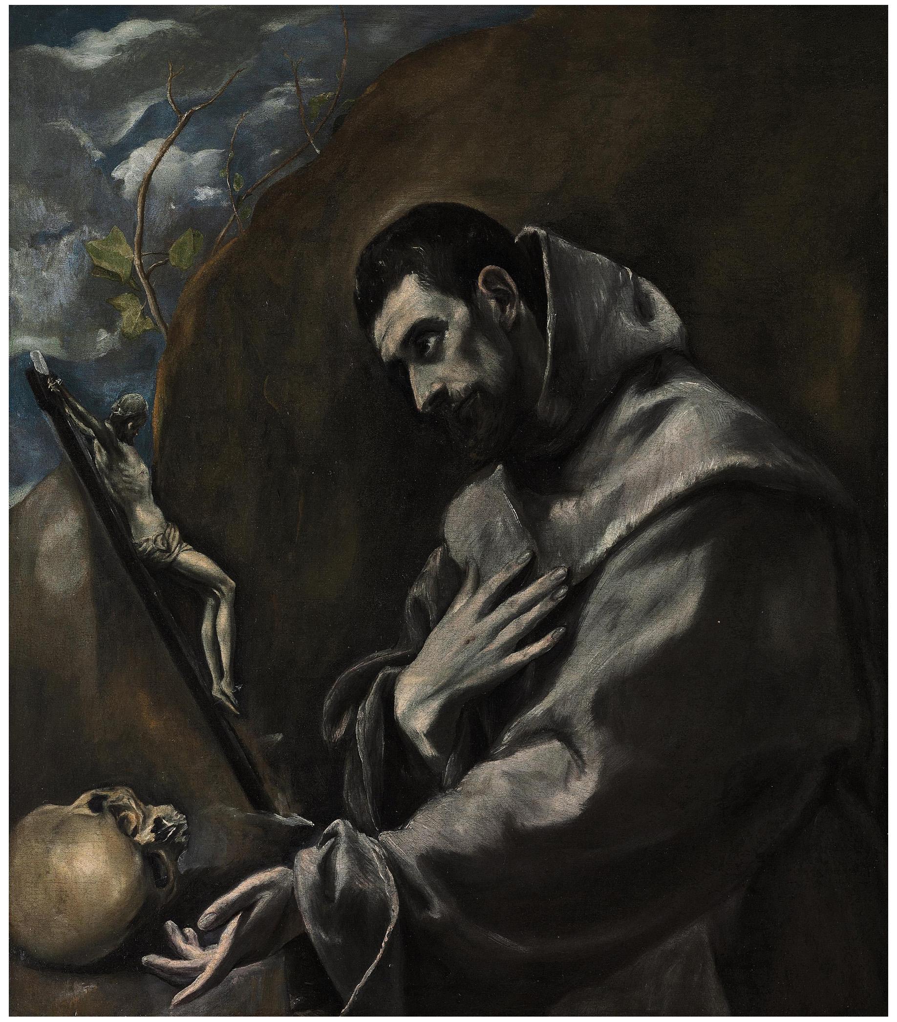 Domenikos Theotokopoulos - Saint Francis of Assisi in meditation